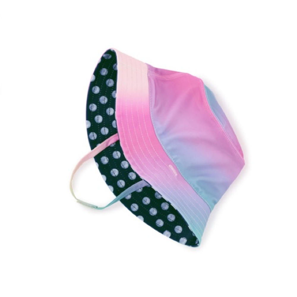 Tea Collection Pastel Gradient Reversible Baby Sun Hat - Pink Blue Size 6-12M